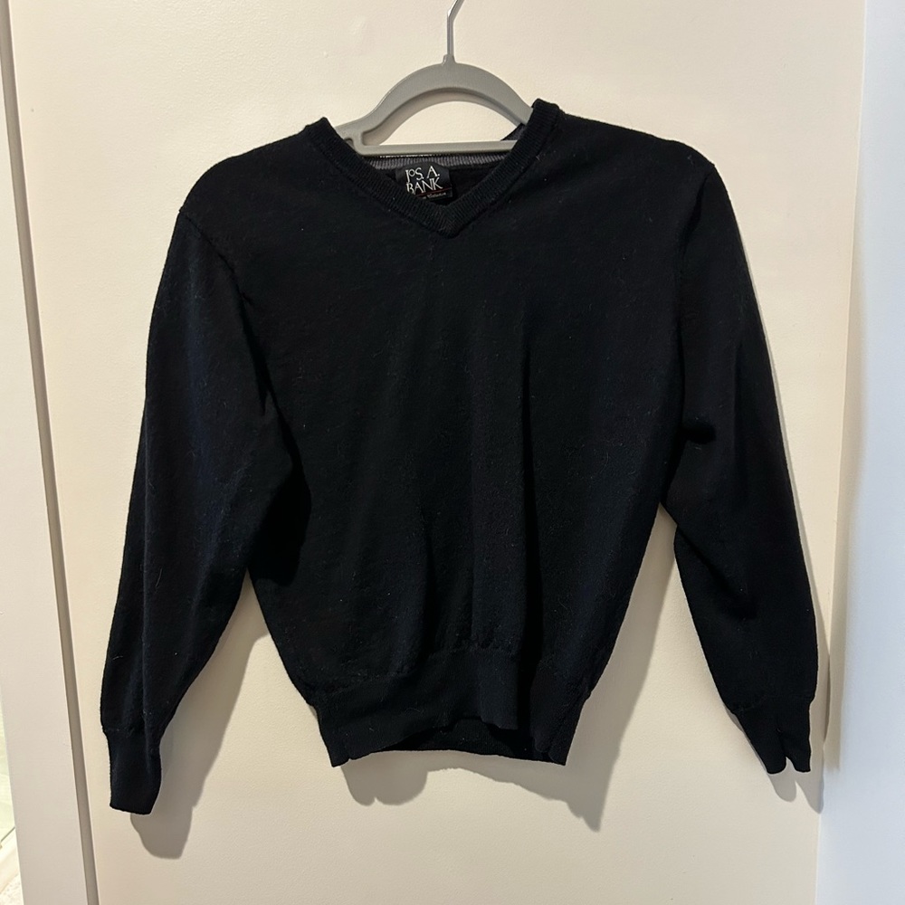 Black v neck sweater
